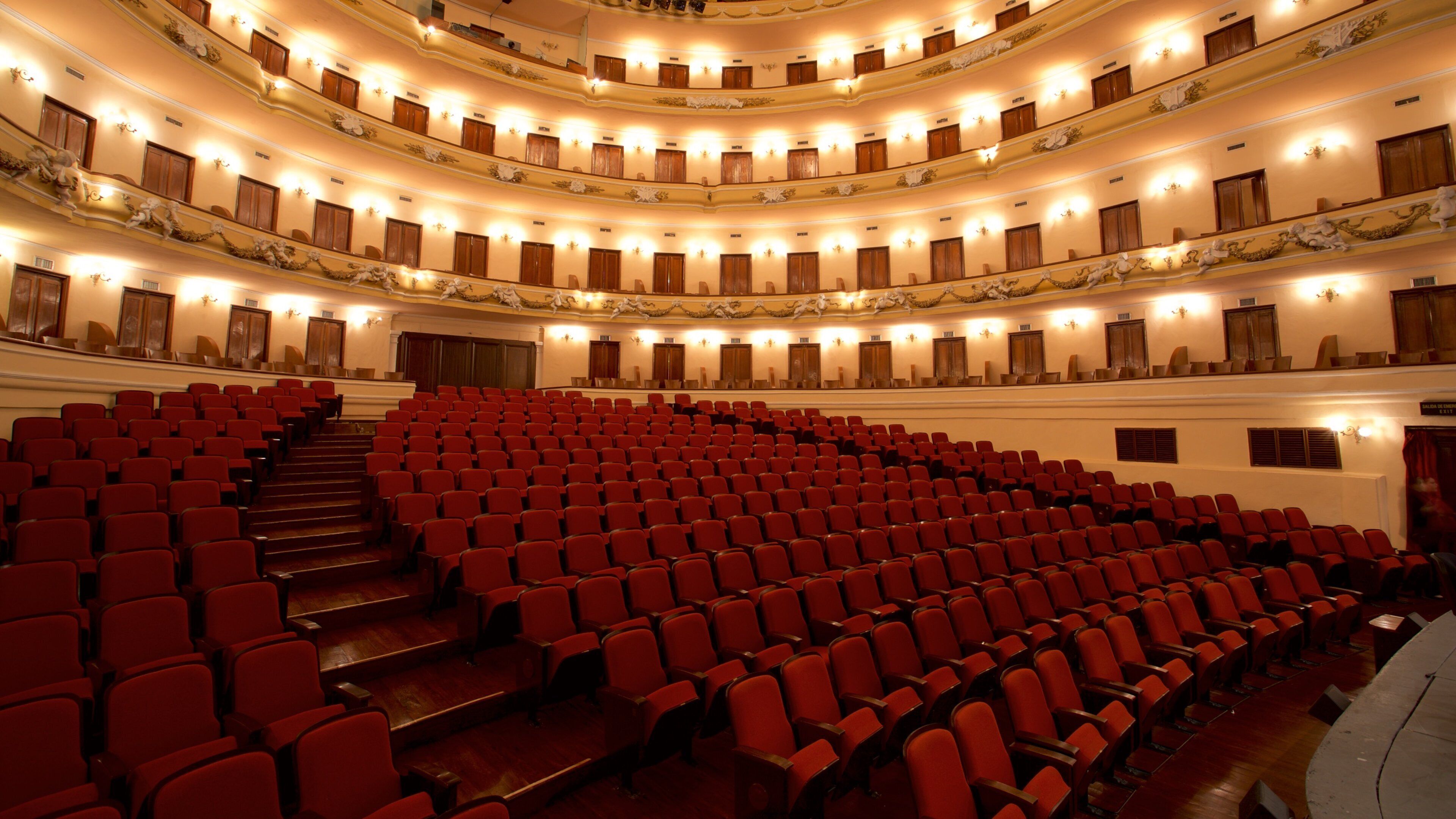 Jose Peon Contreras Theater showing interior views and theater scenes