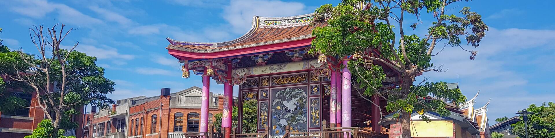 The old Chinese temple in the National Central for Traditional Art, Yilan, Taiwan, Shutterstock ID 1273997329, Purchase Order: SP-1880, Order Number: SP-1880 Hcom Go Guides, Client/Licensee: Hotels.co