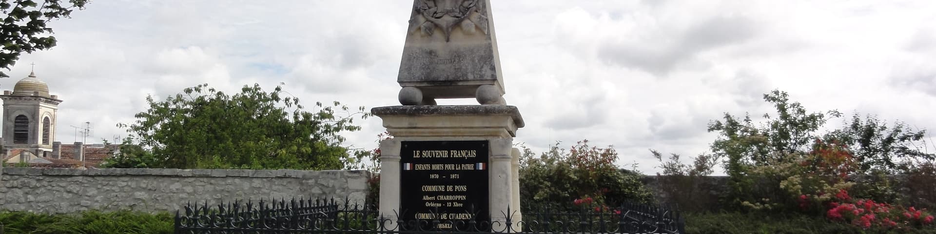 Pons (Charente-Maritime) monument aux morts1870