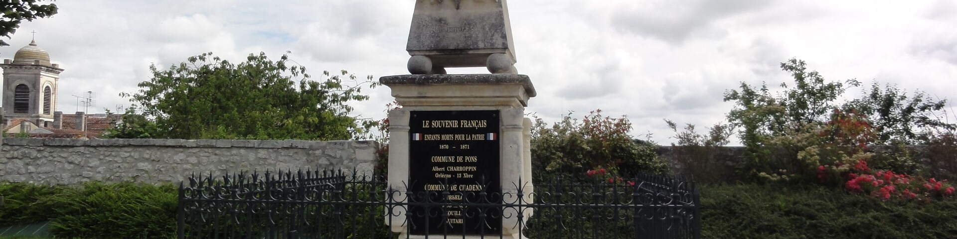 Pons (Charente-Maritime) monument aux morts1870