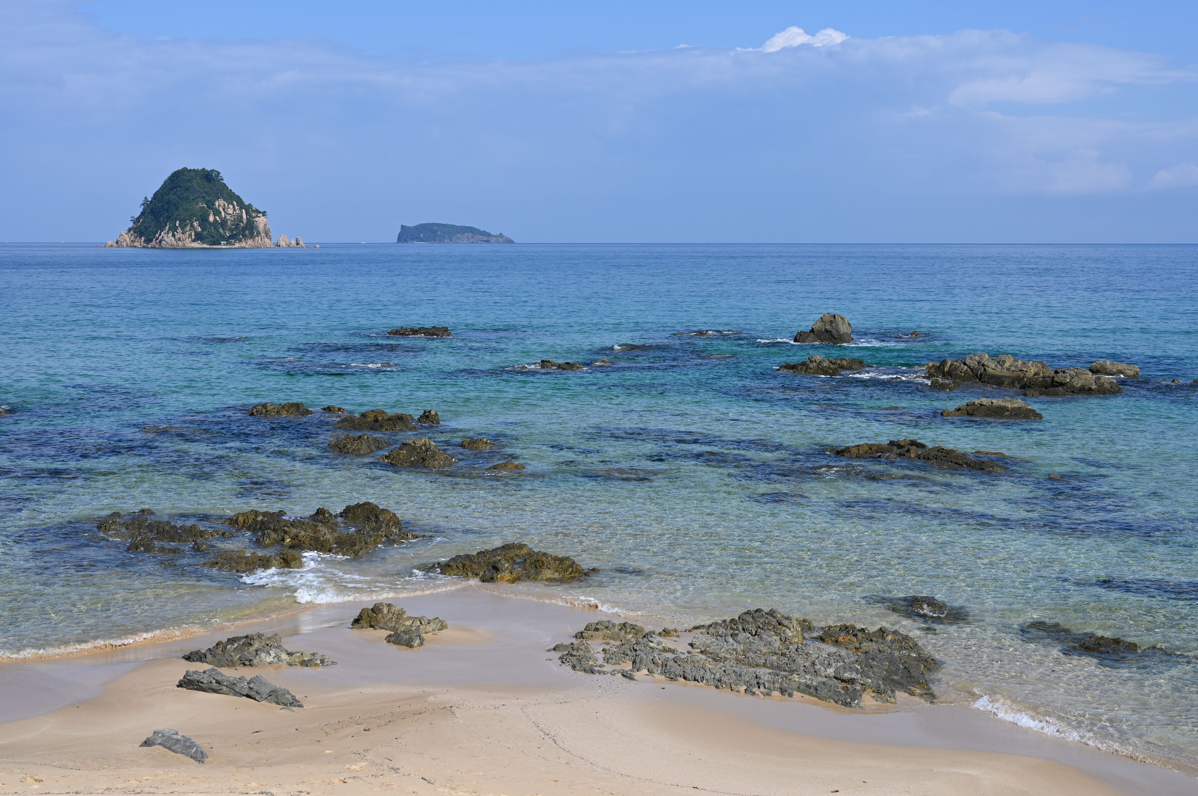 japan sea at hagi in summer