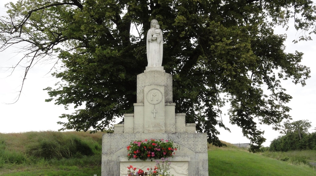 Laneuveville-aux-Bois (M-et-M) statue Vierge et Enfant