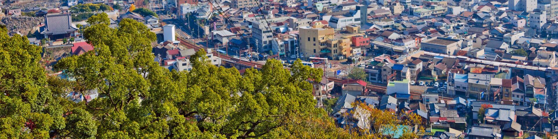 View of Onomichi City in Hiroshima prefecture, Chugoku, Japan.