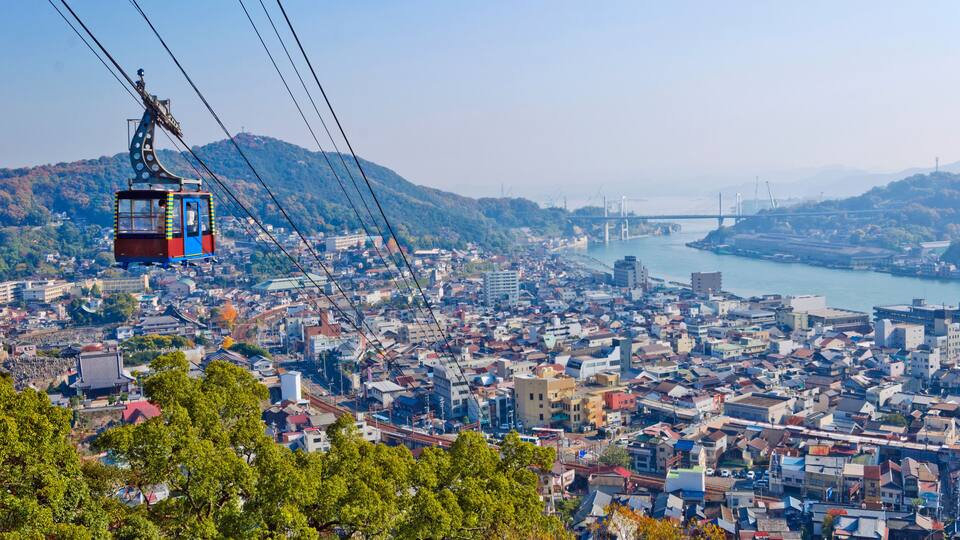 View of Onomichi City in Hiroshima prefecture, Chugoku, Japan.