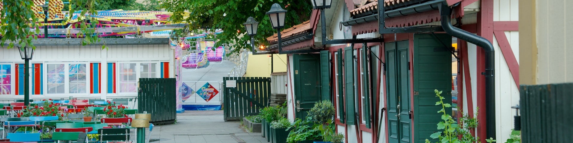Folkets Park showing a park and a house