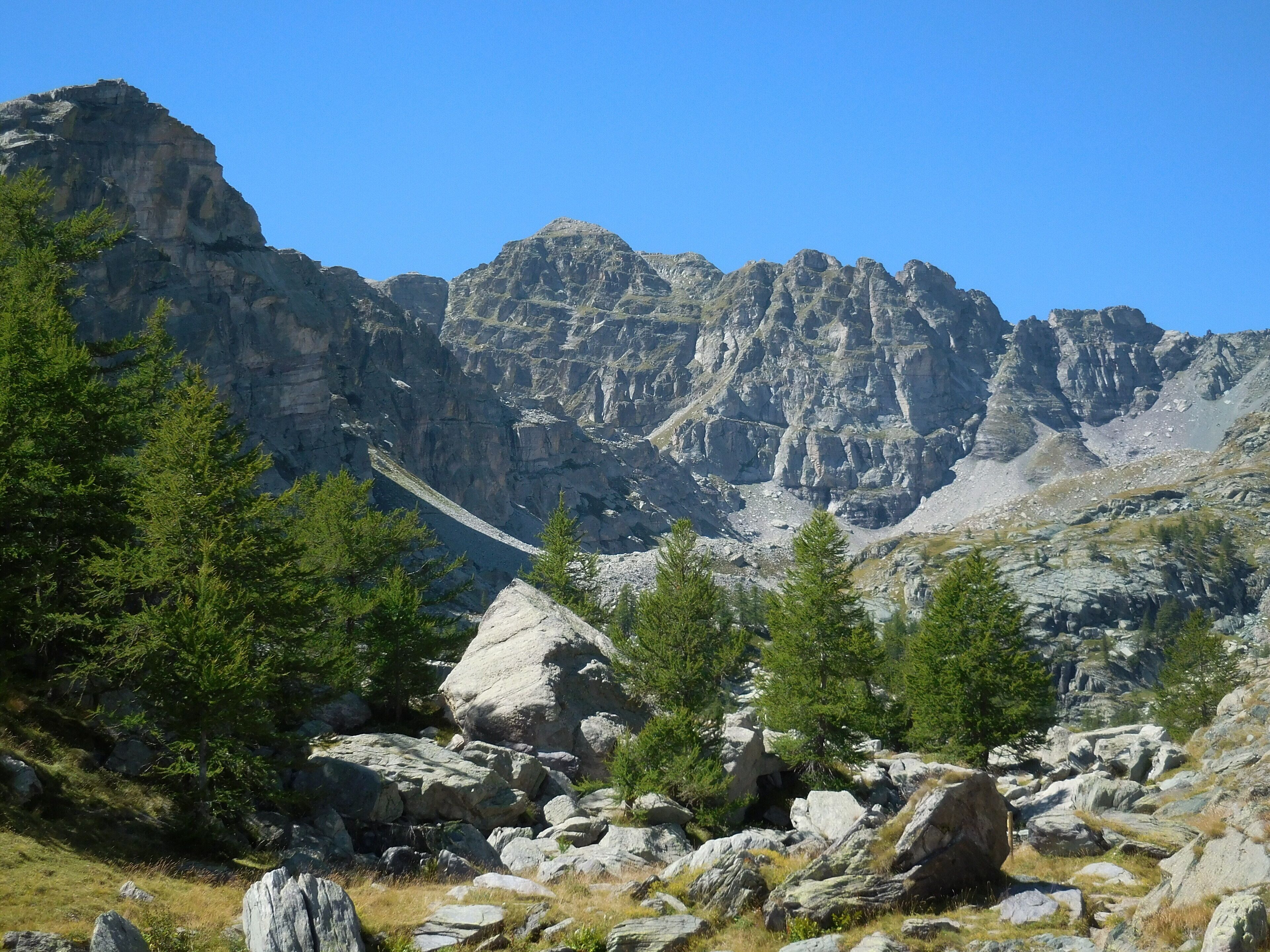 Le mont Bégo, vu depuis un peu au sud du Gias des Pasteurs à Fontanalba.