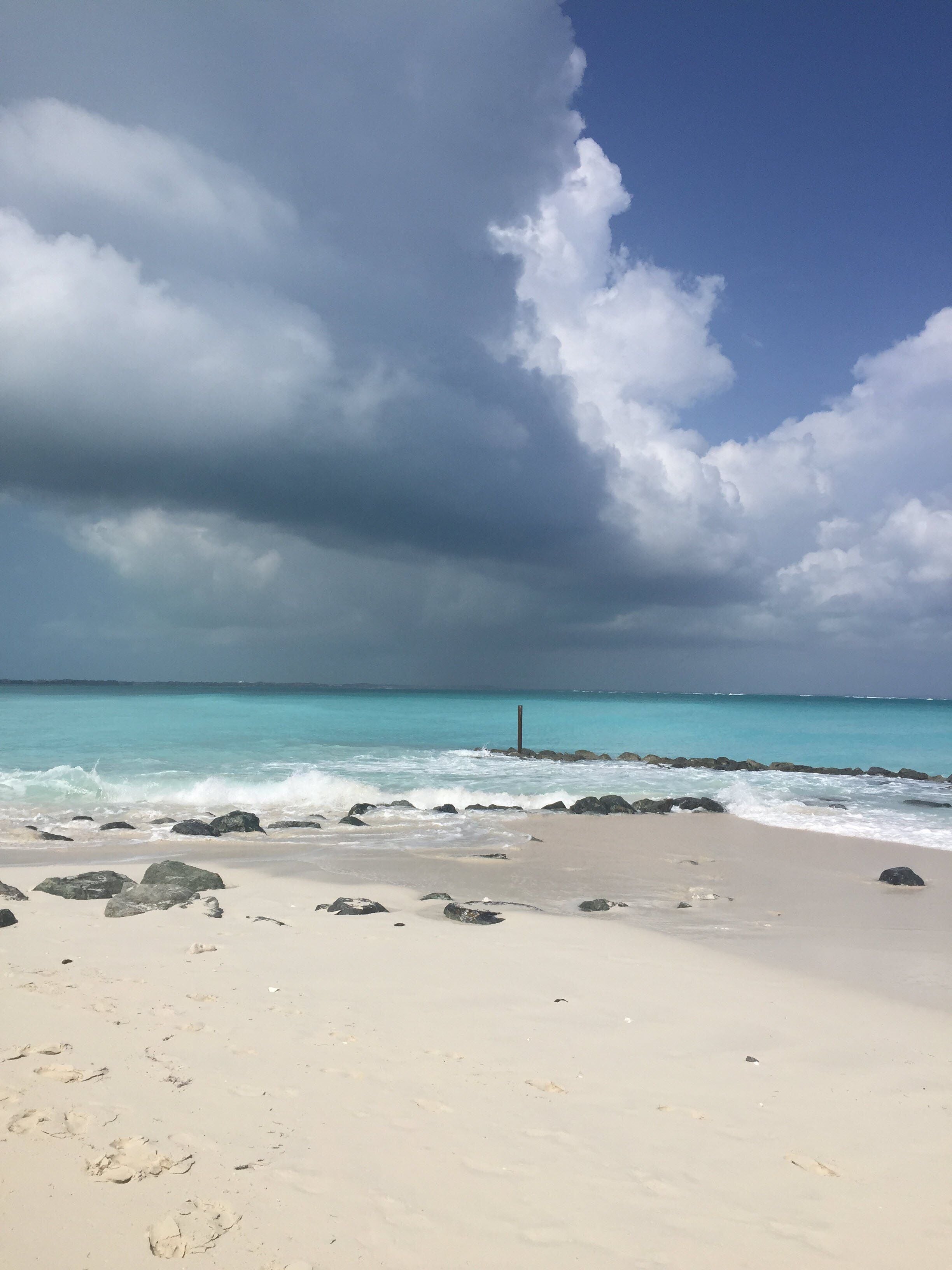 Caption---- Pelican beach, Providenciales, Turks and Caicos, BVI