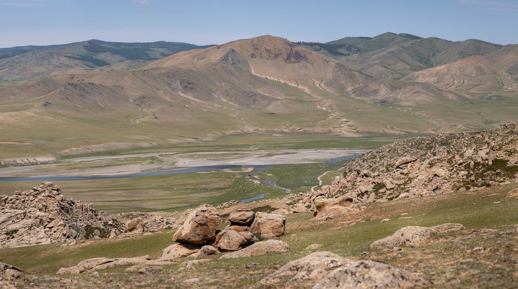 Overview of the Orkhon Valley near the city of Kharkhorin