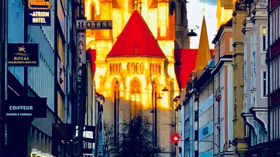 Sun was at a perfect location.