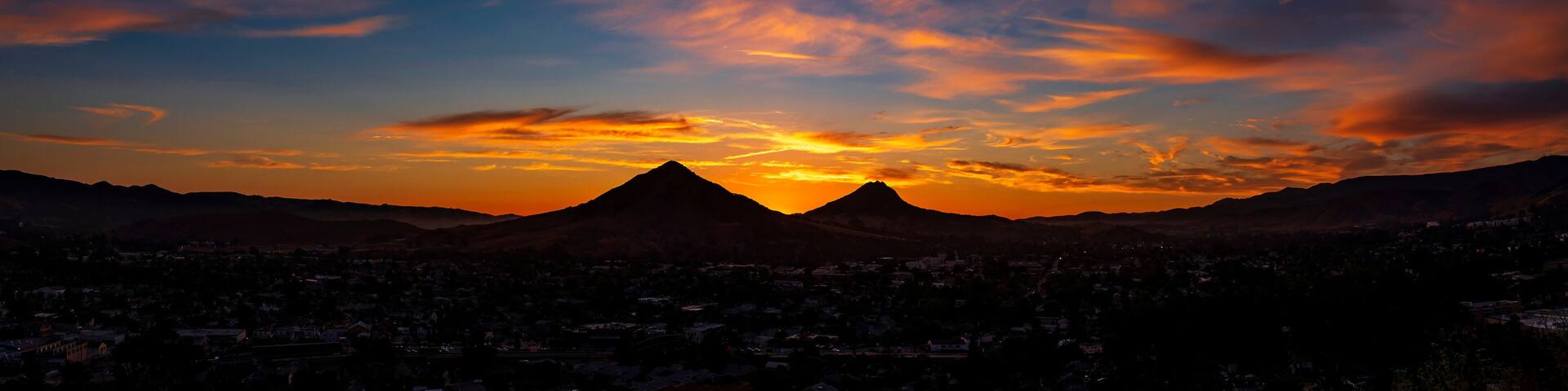 Orange Clouds, San Luis Obispo, CA