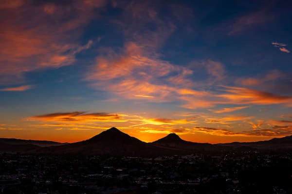 Orange Clouds, San Luis Obispo, CA