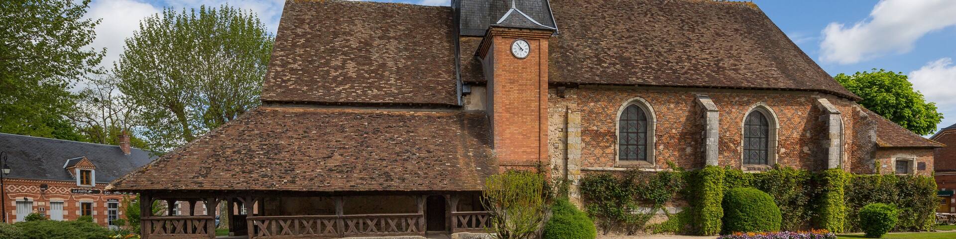 Church at Souvigny-en-Sologne, a small village in the Loire valley, France