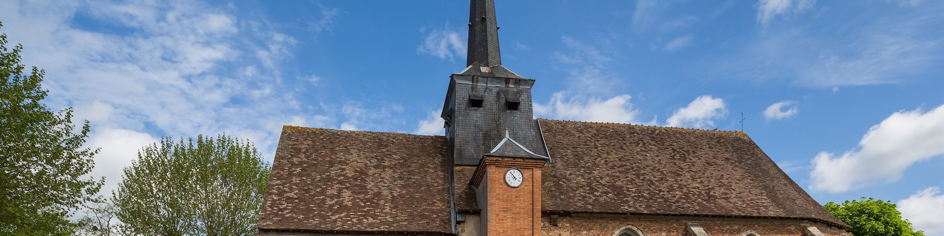 Church at Souvigny-en-Sologne, a small village in the Loire valley, France