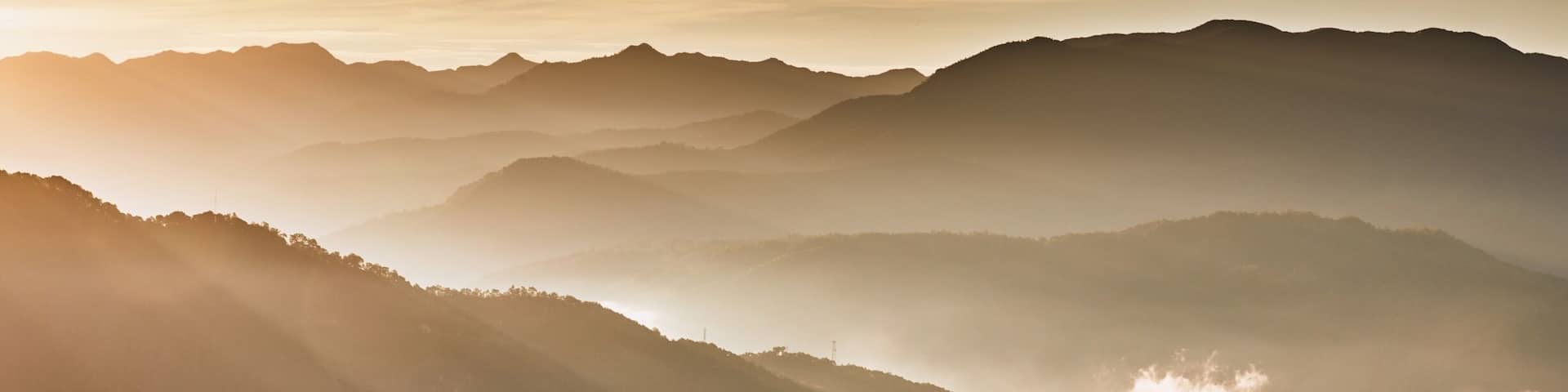 This was taken on one of my trips to the Philippines. Up in Sagada, Mountain Province.. High up there, you start to see that it is a fitting name.. High up and deep within the mountains, the town of Sagada is a popular tourist destination.. And I can see why, just look at the picture. Misty mountains and a golden sunrise, a beautiful combination. #Golden