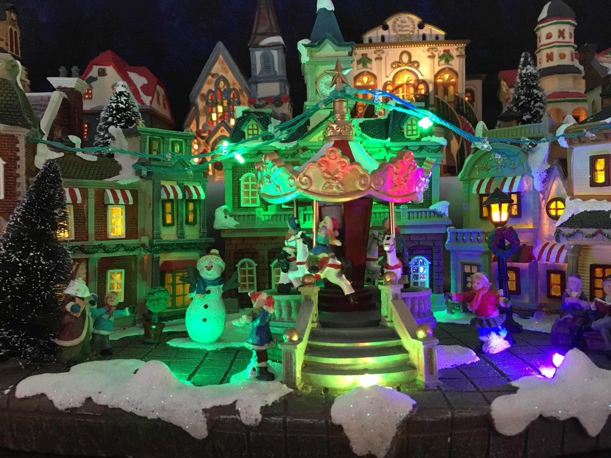 Visiting good friends for lunch and got to see Rick's Santa Village with TV Station and much more.