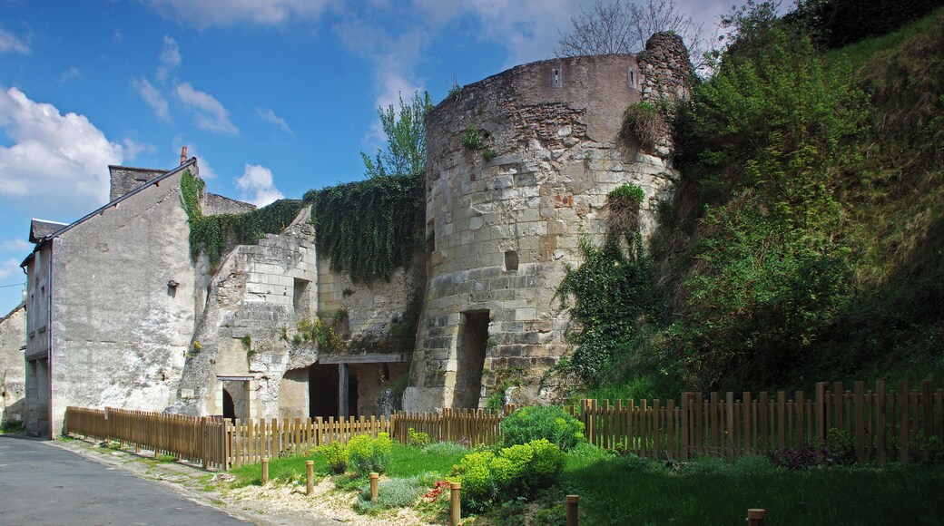 Châtillon-sur-Indre (Indre) La tour restante de la porte nord du château.