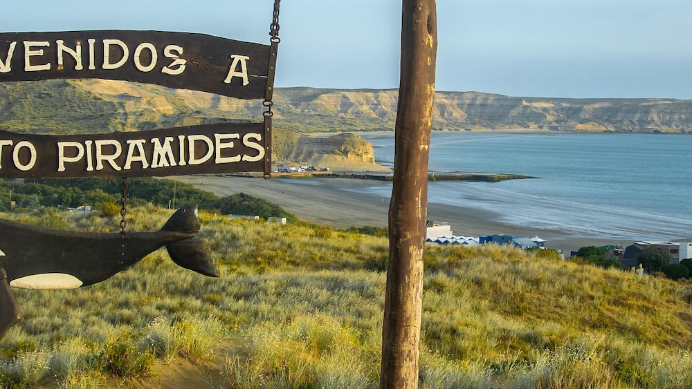 Puerto piramides viewpoint, chubut, argentina