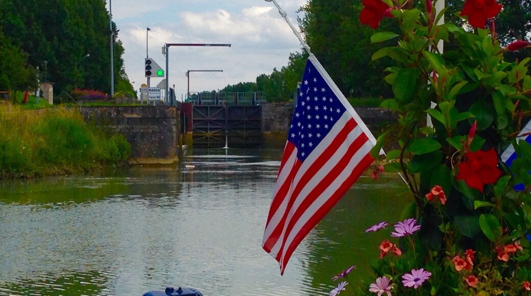 Locks on the Marne in France...