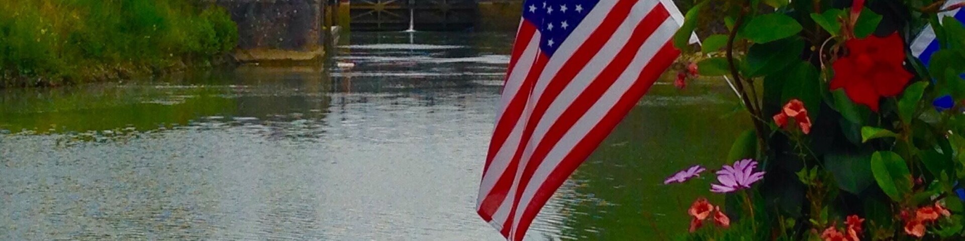 Locks on the Marne in France...