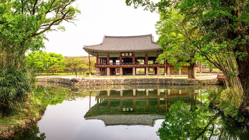 Gwanghanllu pavilion at the Gwanghanlluwon in Namwon-si, Republic of korea.