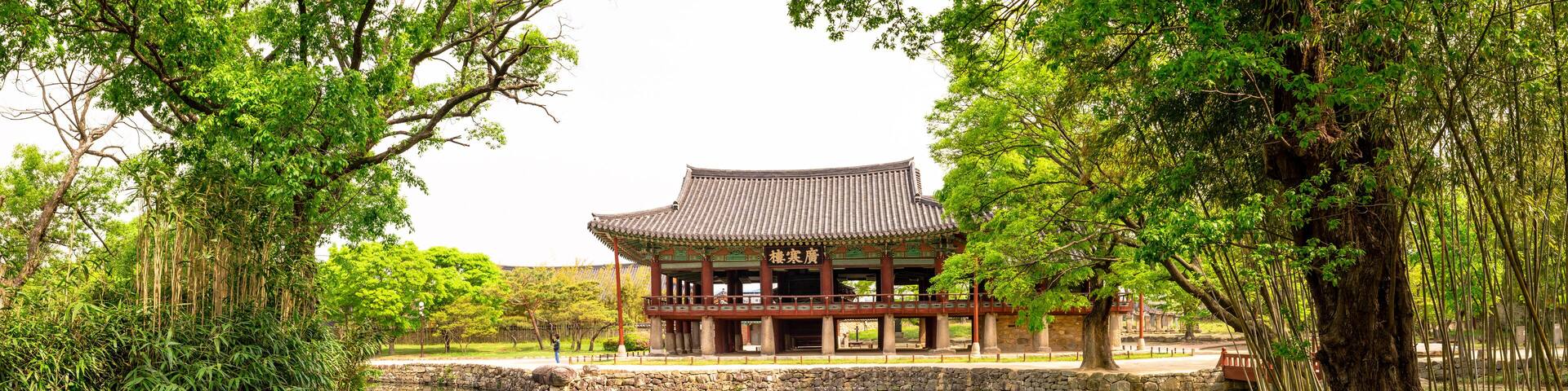 Gwanghanllu pavilion at the Gwanghanlluwon in Namwon-si, Republic of korea.