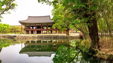 Gwanghanllu pavilion at the Gwanghanlluwon in Namwon-si, Republic of korea.