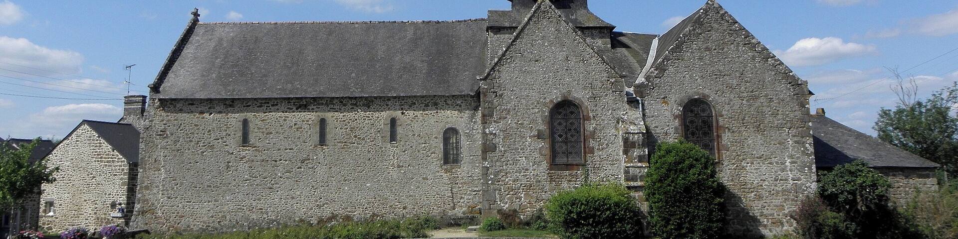 Ăglise Saint-Martin de CignĂ©, commune d'AmbriĂšres-les-VallĂ©es (53).