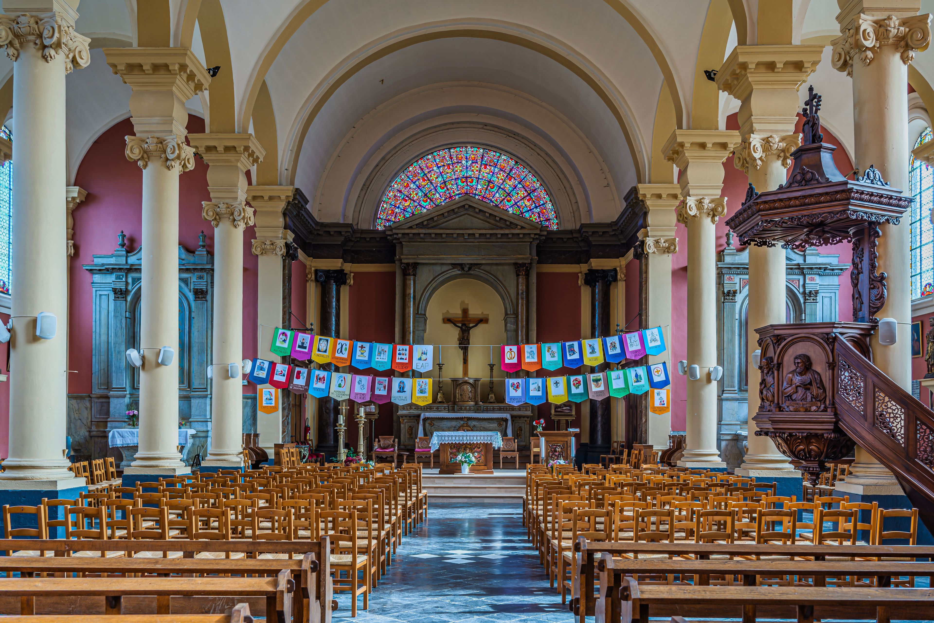 Église Saint-Calixte de Cysoing, petite ville du nord de la France