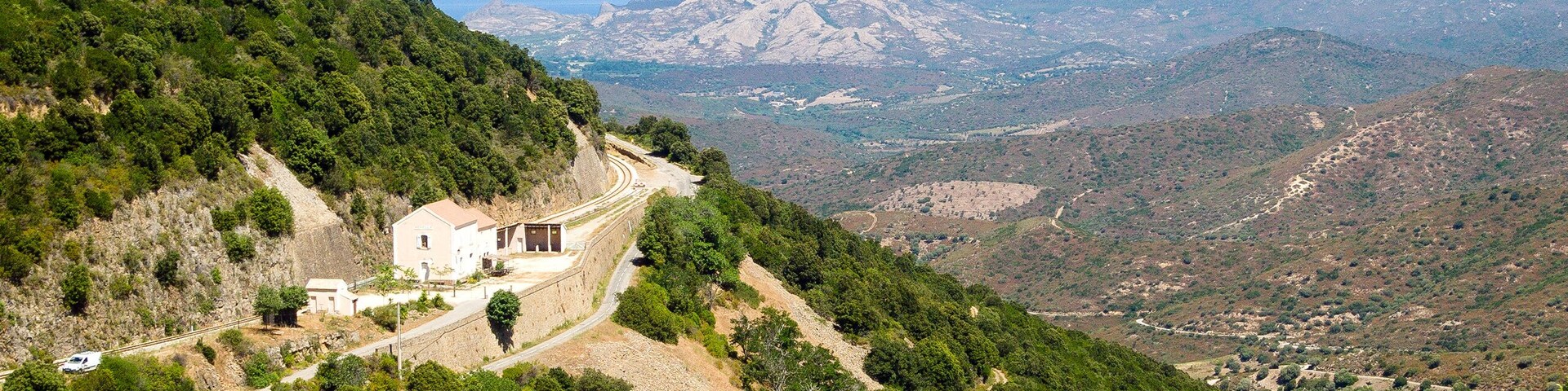 Novella train station to the southwest of the village, looking north
