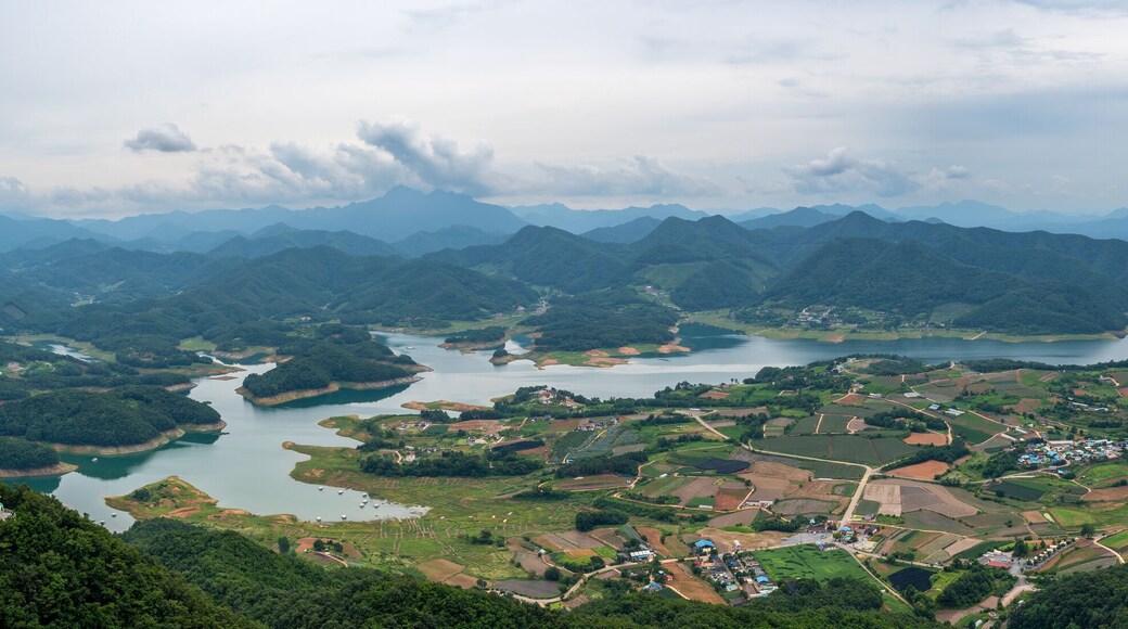 Cheongpung Lake near Jecheon city in Chungcheongbukdo province, South Korea