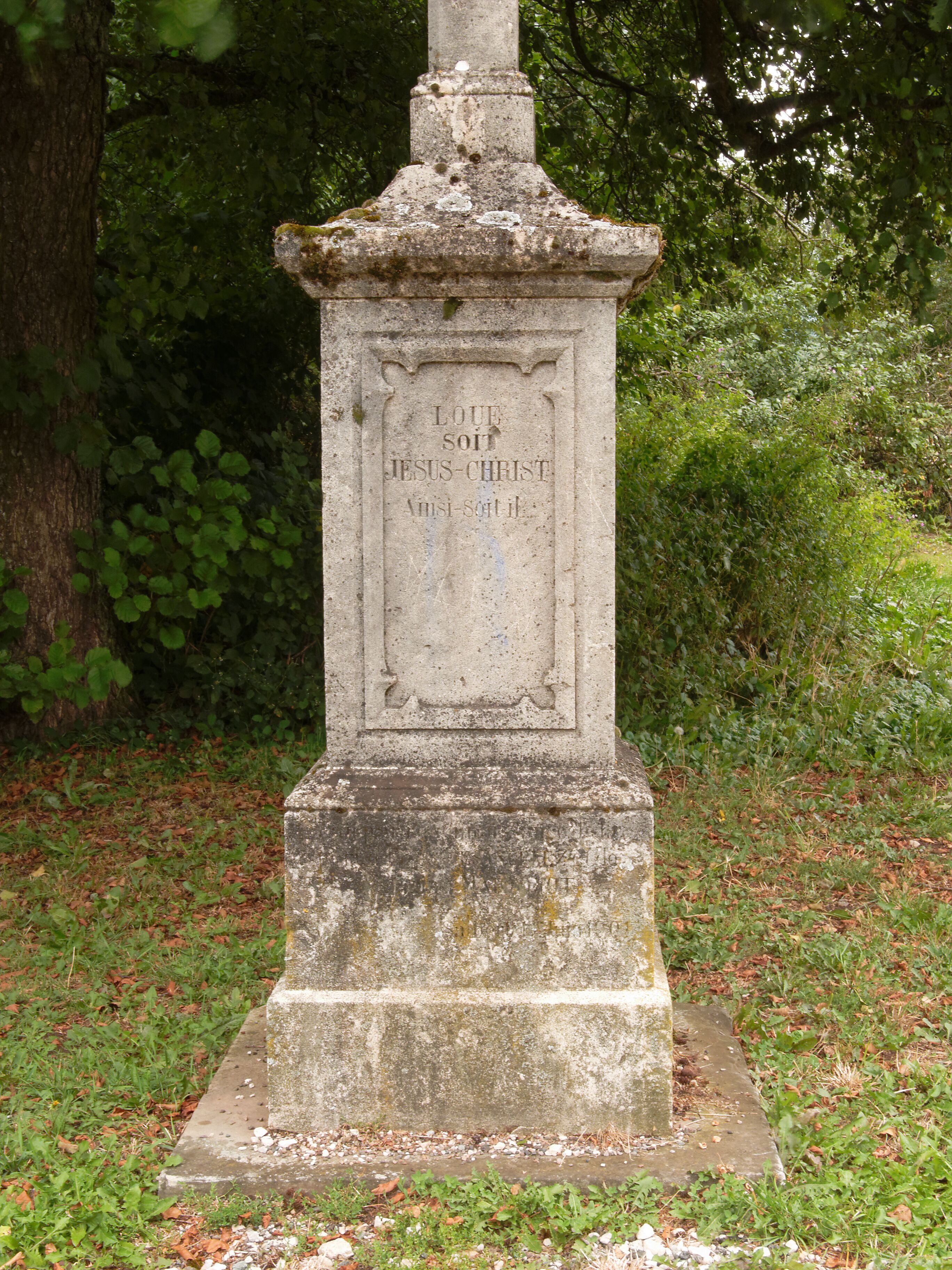 This file was uploaded with Commonist. Croix de chemin d'Évette-Salbert.