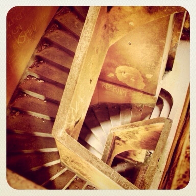 Crumpling stairs inside the old french Casino
