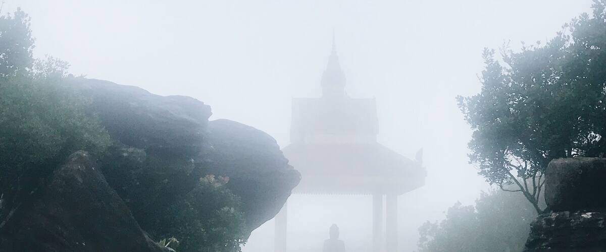 Bokor Hill temple, in the area known as ”ghost town”. I can see why!