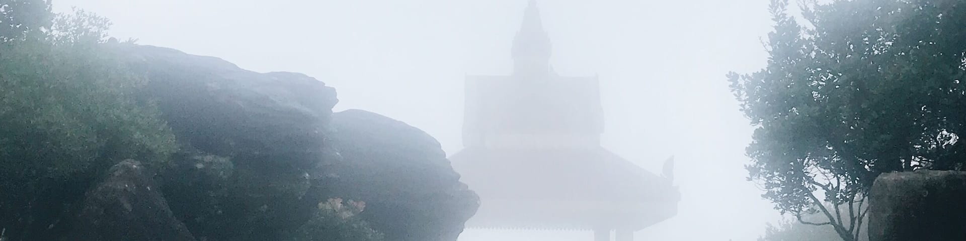 Bokor Hill temple, in the area known as ”ghost town”. I can see why!
