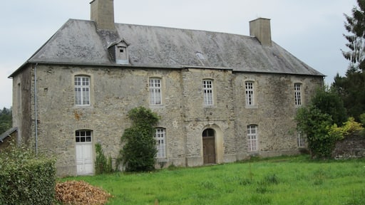 This building is indexed in the Base Mérimée, a database of architectural heritage maintained by the French Ministry of Culture, under the reference PA50000066 .