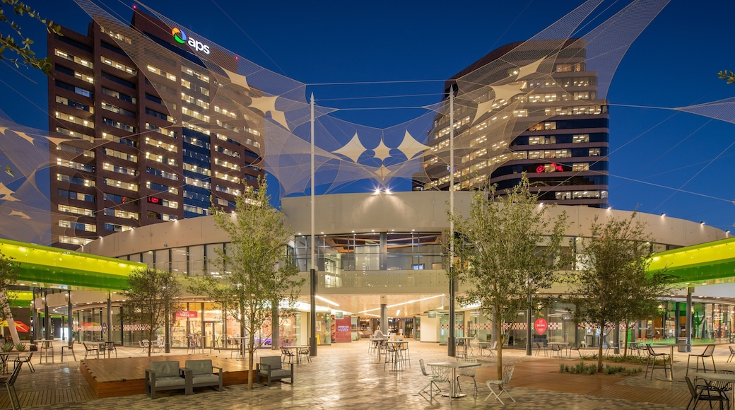 Arizona Center showing night scenes