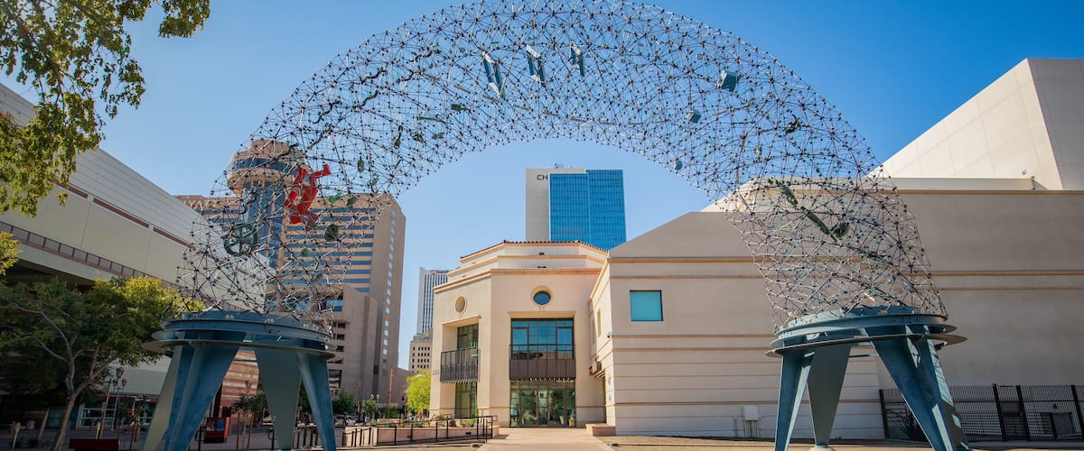 Herberger Theater Center which includes outdoor art