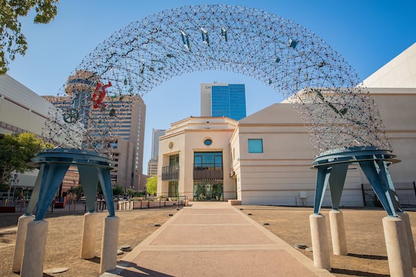 Herberger Theater Center which includes outdoor art