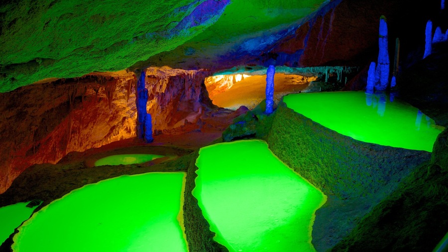 Cova de Can Marca showing caves