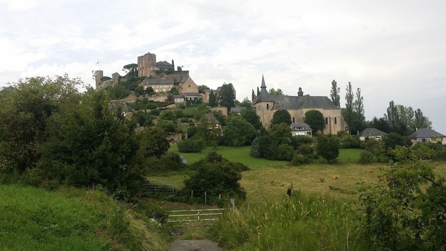 Hilltop village, very imposing on the skyline.