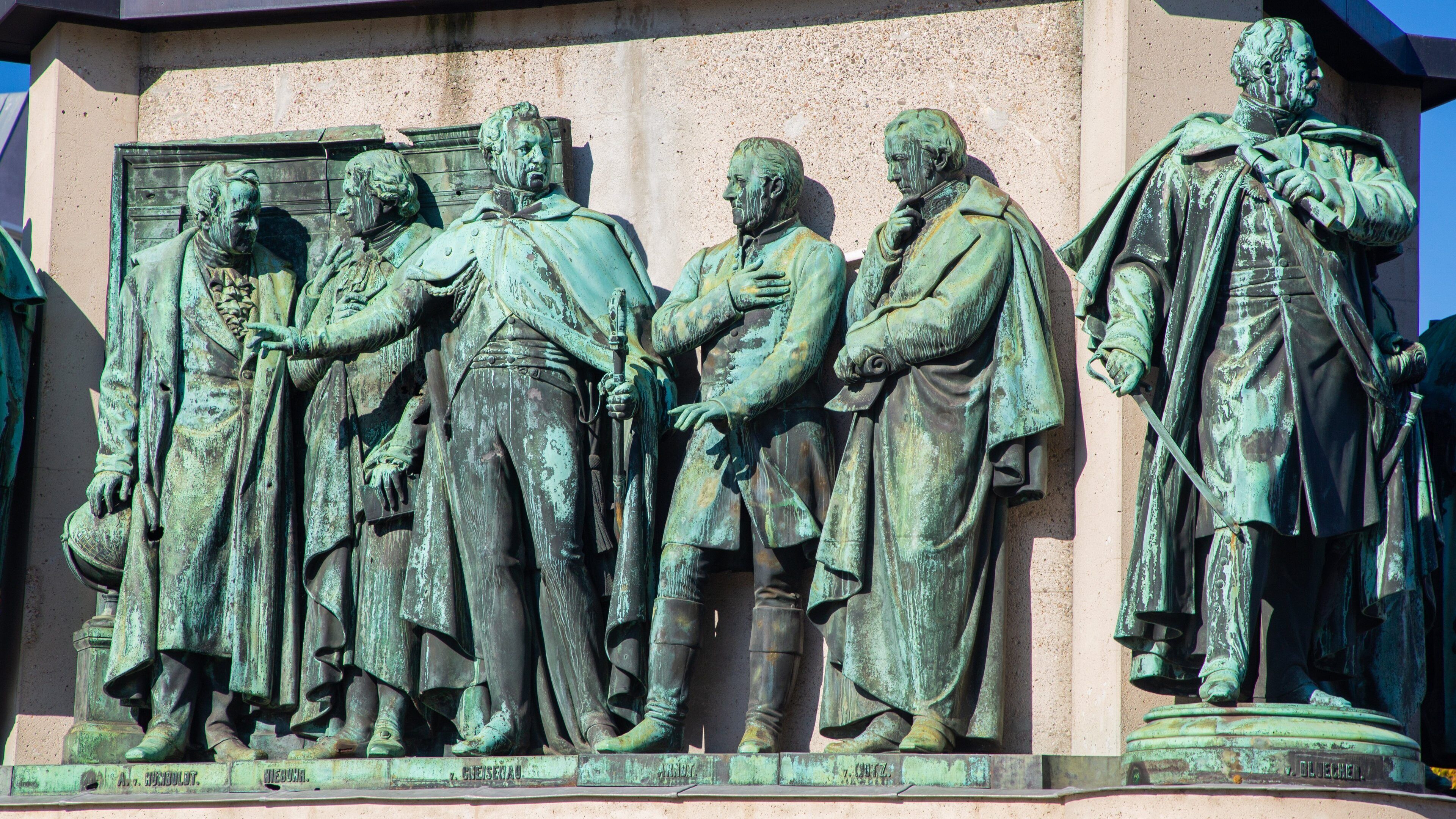 Haymarket featuring heritage elements and a statue or sculpture
