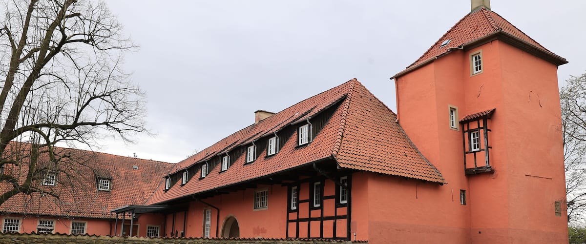 Blick auf Kloster Lage in der Gemeinde Rieste in Niedersachsen
