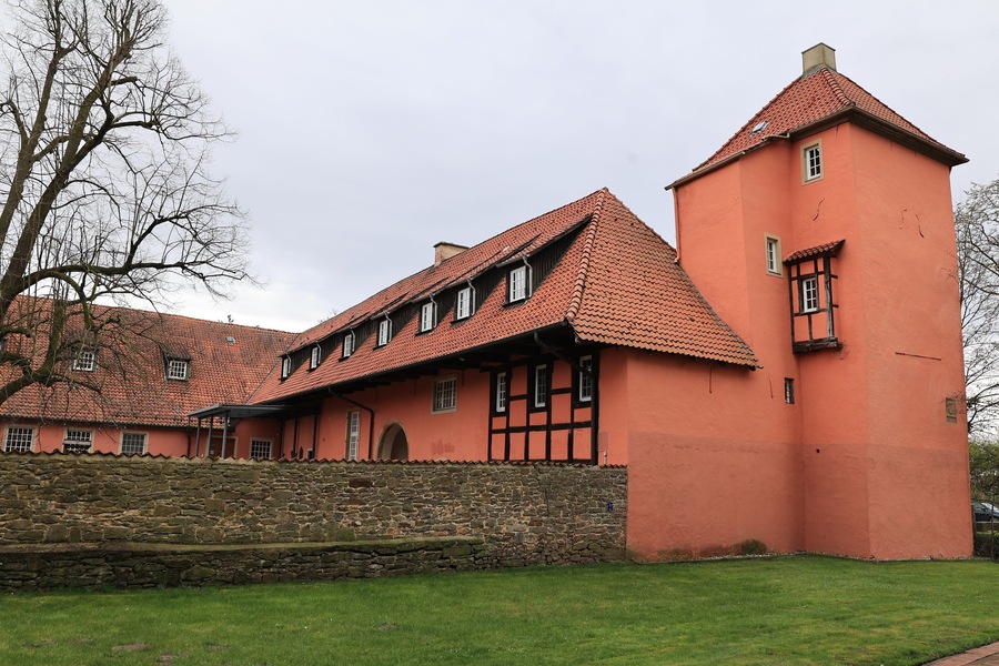 Blick auf Kloster Lage in der Gemeinde Rieste in Niedersachsen