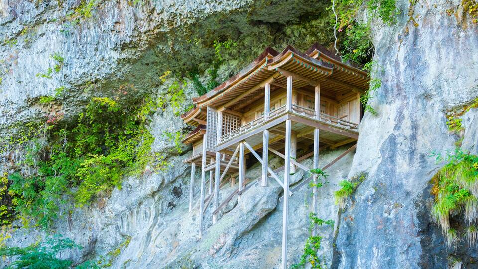 The Nageire Hall of Mitokusan Sanbutsuji Temple , Japan,Tottori Prefecture,Tohaku District, Tottori,Misasa, Tottori,Santoku October 2013
