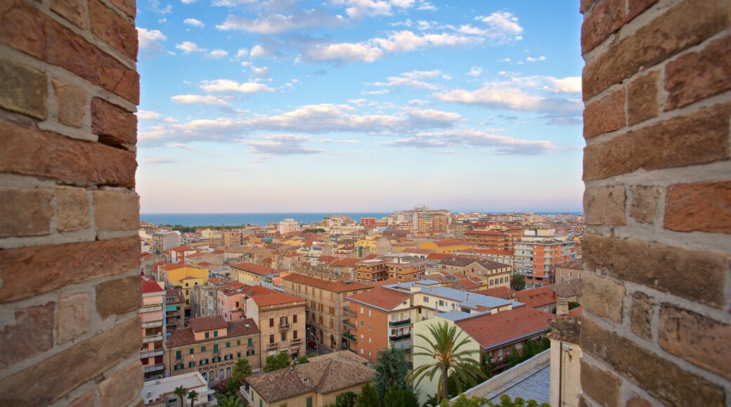 Tower of Gualtieri featuring landscape views and a city