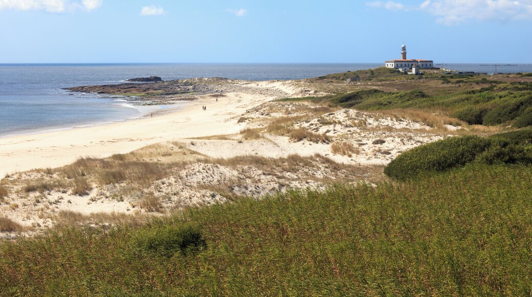 Lighthouse and beach of Lariño, Carnota, Galicia (Spain)