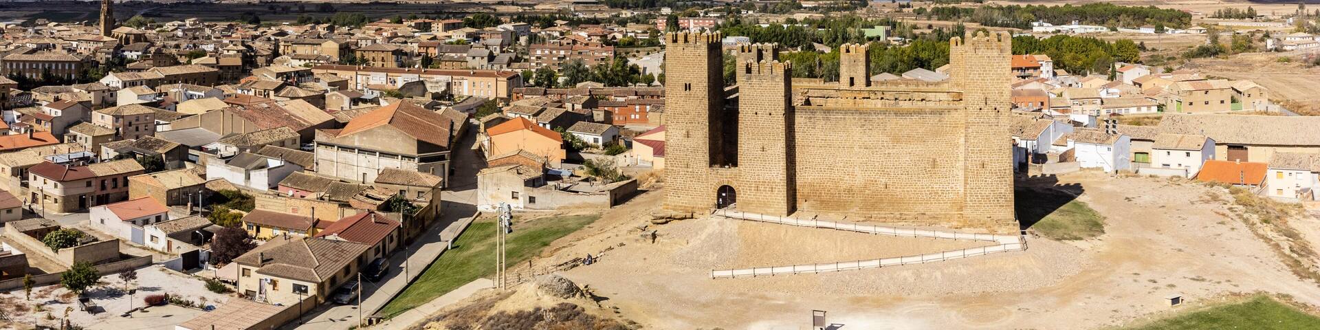 Sadaba Castle, 12th to 13th century, Sadaba, Cinco Villas, Aragon, Spain