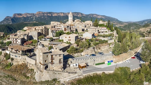 Panoramic aerial view of Roda de Isabena