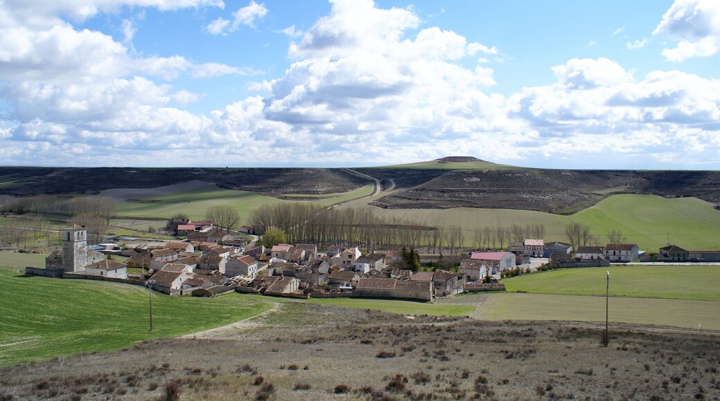 General view of Dehesa de Cuéllar, a little village in the province of Segovia, Spain.