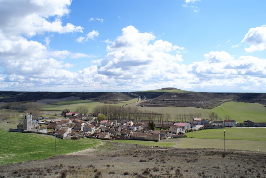General view of Dehesa de Cuéllar, a little village in the province of Segovia, Spain.